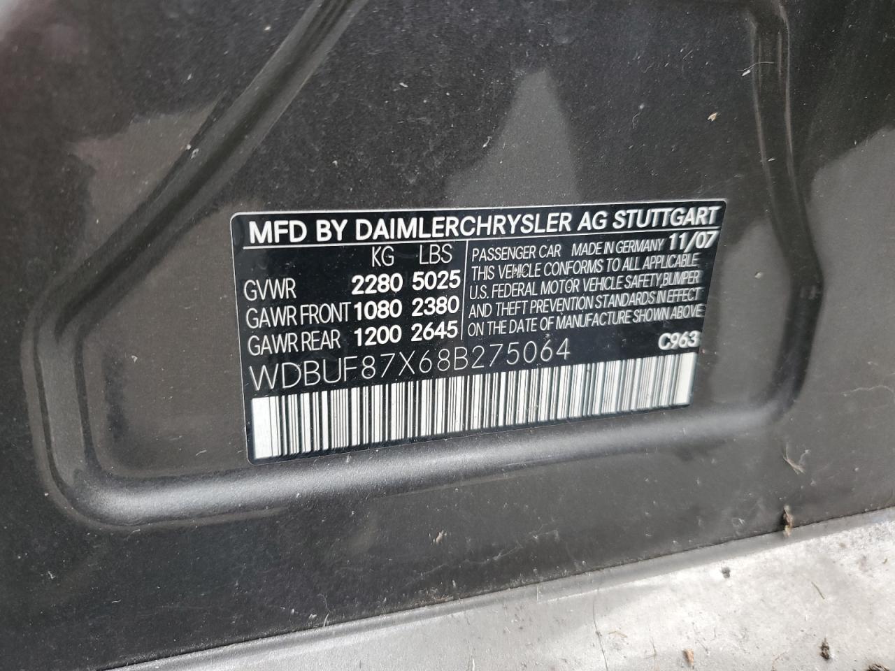 Lot #3290259237 2008 MERCEDES-BENZ E350