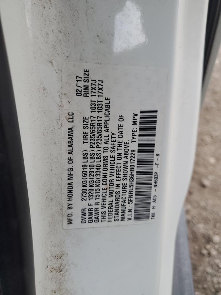 Lot #3025756312 2017 HONDA ODYSSEY SE