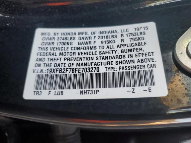 2015 HONDA CIVIC SE - 19XFB2F78FE703270