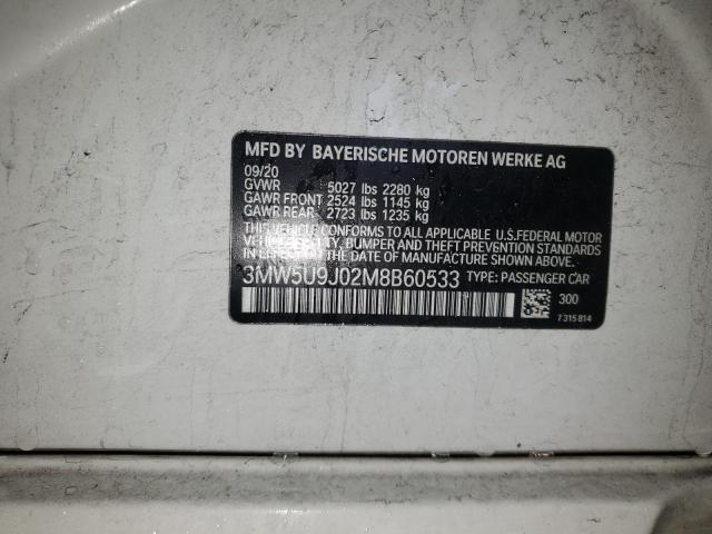 2021 BMW M340XI - 3MW5U9J02M8B60533