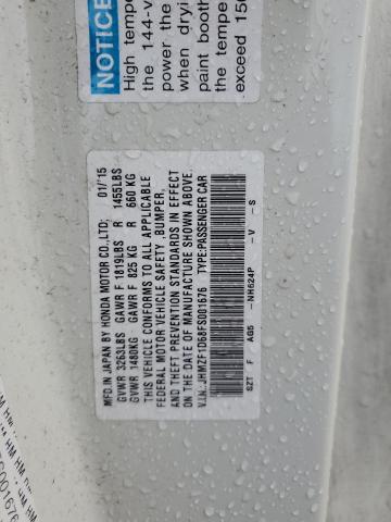2015 HONDA CR-Z EX - JHMZF1D68FS001676