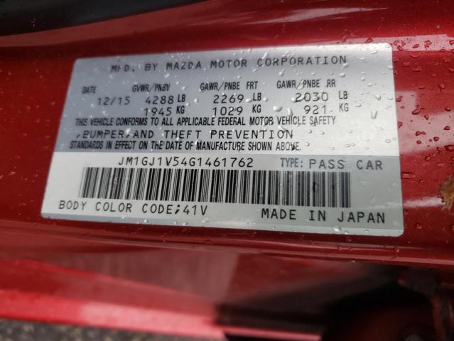 2016 MAZDA 6 TOURING - JM1GJ1V54G1461762