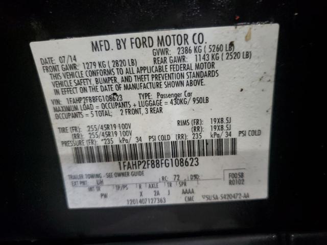 VIN 1FAHP2F88FG108623 2015 FORD TAURUS no.12