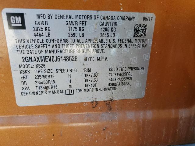 2018 CHEVROLET EQUINOX PR - 2GNAXMEV0J6148628