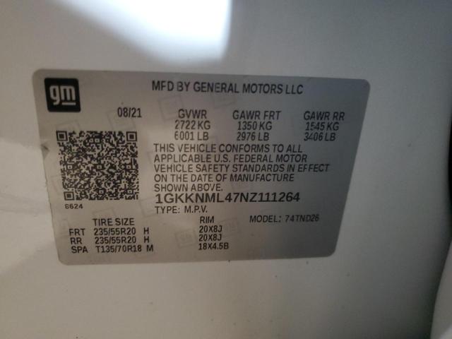 2022 GMC ACADIA SLT - 1GKKNML47NZ111264