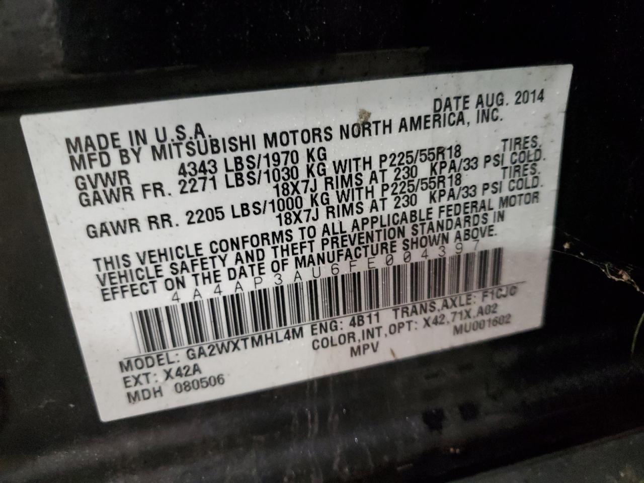 MITSUBISHI OUTLANDER ES