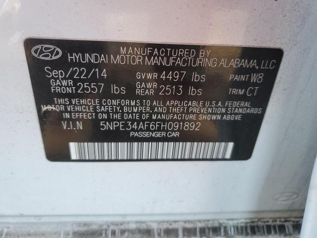 VIN 5NPE34AF6FH091892 2015 HYUNDAI SONATA no.13