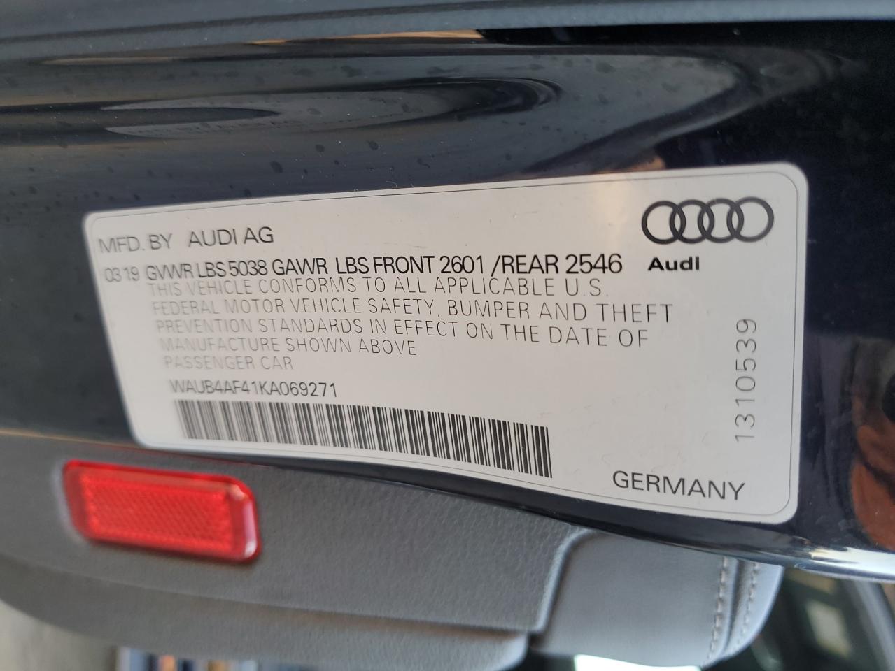 Lot #3029552077 2019 AUDI S4 PREMIUM