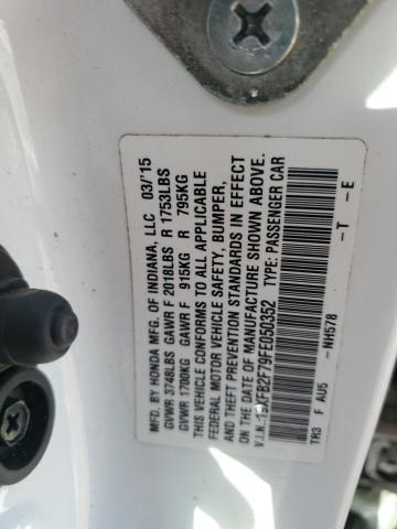 2015 HONDA CIVIC SE 19XFB2F79FE050352