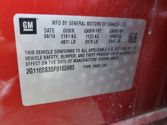 2015 CHEVROLET IMPALA LTZ - 2G1165S35F9102683