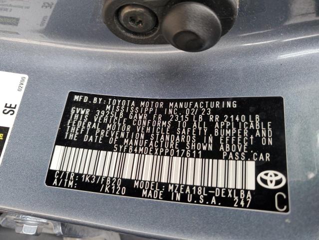 2023 TOYOTA COROLLA LE - 5YFB4MDEXPP017611