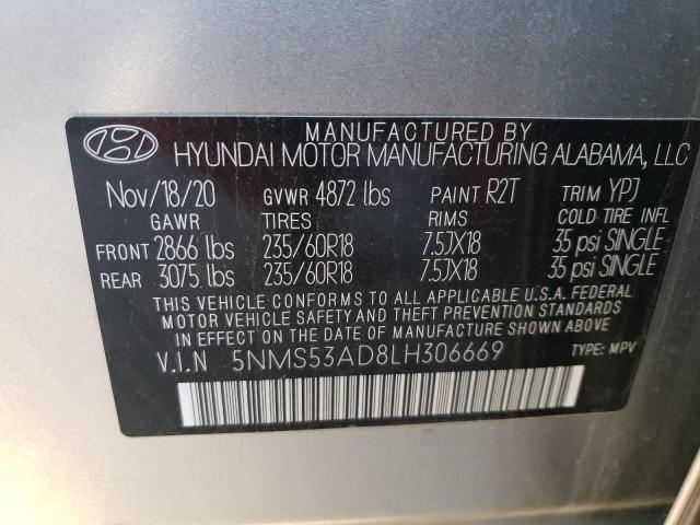 2020 HYUNDAI SANTA FE L - 5NMS53AD8LH306669