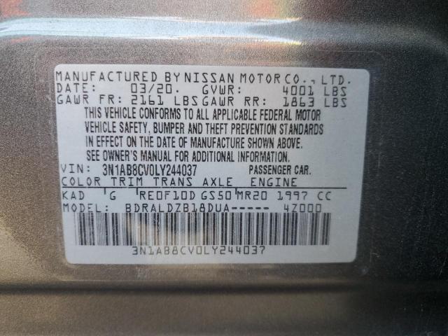 VIN 3N1AB8CV0LY244037 2020 NISSAN SENTRA no.12