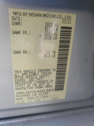 2015 NISSAN ALTIMA 2.5 - 1N4AL3AP5FN401389