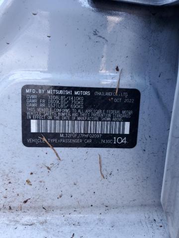 2023 MITSUBISHI MIRAGE G4 - ML32FUFJ7PHF02097