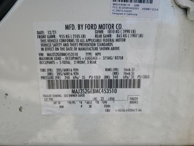 2021 FORD ECOSPORT S - MAJ3S2GE8MC453510