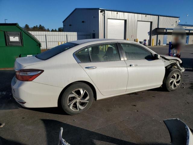 HONDA ACCORD LX 2016 white  gas 1HGCR2F31GA116250 photo #4