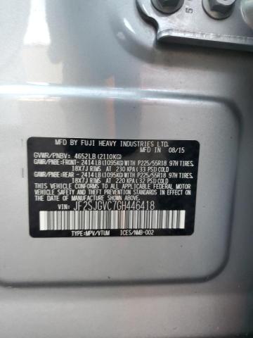 2016 SUBARU FORESTER 2 - JF2SJGVC7GH446418