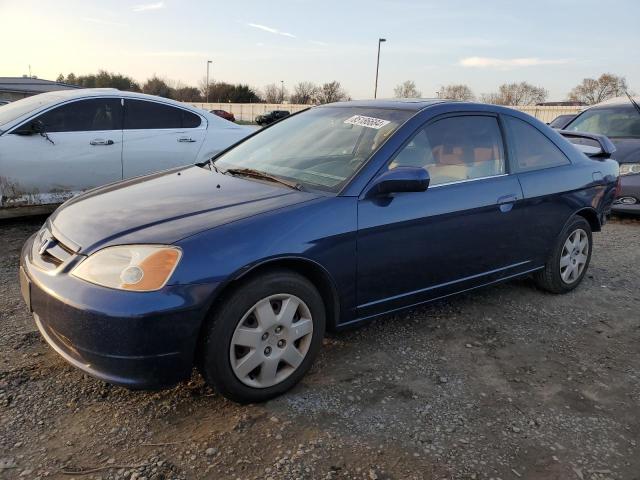 HONDA CIVIC EX 2003 blue  gas 1HGEM21923L000718 photo #1