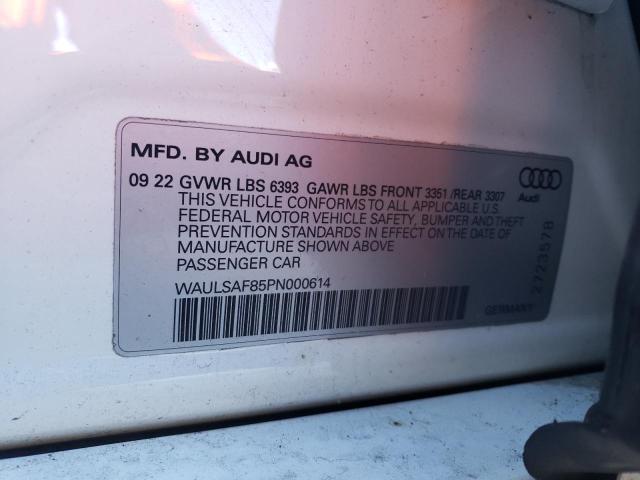 2023 AUDI S8 - WAULSAF85PN000614