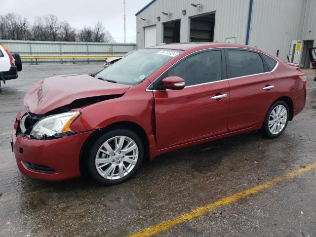 NISSAN SENTRA S 2015 red  gas 3N1AB7AP1FY236578 photo #1