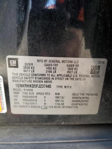 2015 CHEVROLET TRAVERSE L - 1GNKRHKD5FJ237445