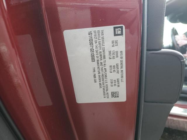 2016 CHEVROLET CORVETTE S - 1G1YD3D71G5126003