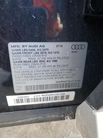 2018 AUDI Q5 PREMIUM - WA1BNAFY6J2216366