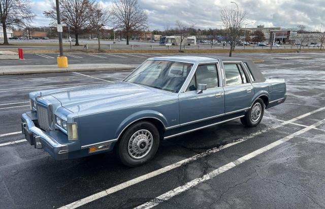 LINCOLN TOWN CAR 1985 blue  Gasoline 1LNBP96F0FY701258 photo #3