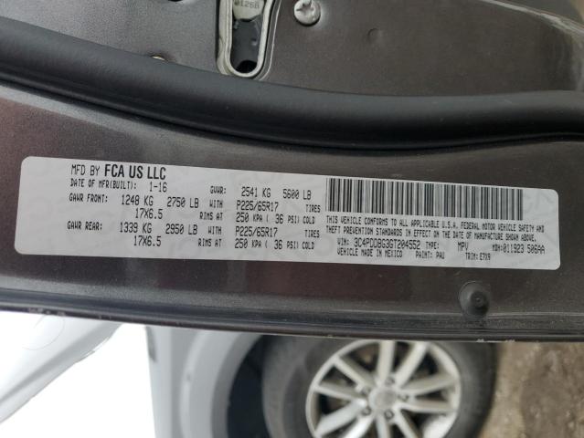 2016 DODGE JOURNEY SX 3C4PDDBG3GT204552