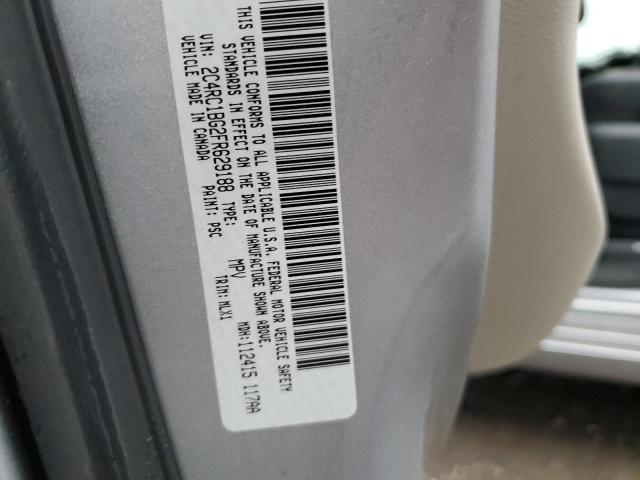 2015 CHRYSLER TOWN & COU - 2C4RC1BG2FR629188