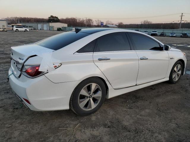 HYUNDAI SONATA HYB 2012 white sedan 4d hybrid engine KMHEC4A41CA035615 photo #4