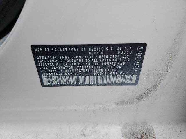 2017 VOLKSWAGEN JETTA SE - 3VWDB7AJ4HM320343