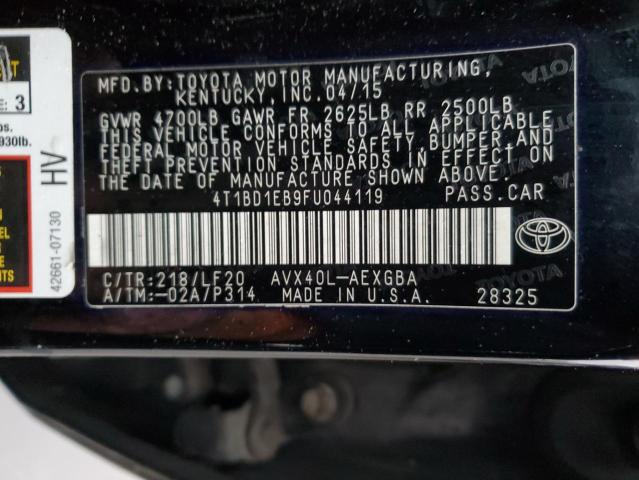 2015 TOYOTA AVALON HYB 4T1BD1EB9FU044119