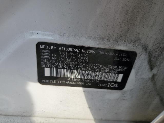 2017 MITSUBISHI MIRAGE G4 - ML32F4FJ1HHF11654