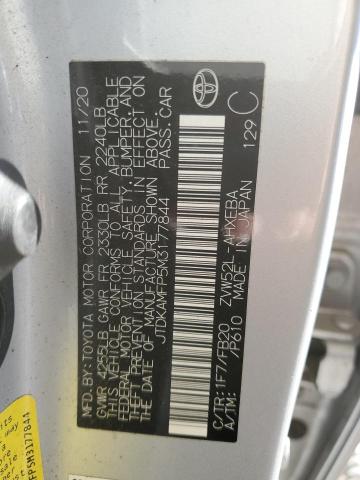 2021 TOYOTA PRIUS PRIM - JTDKAMFP5M3177844
