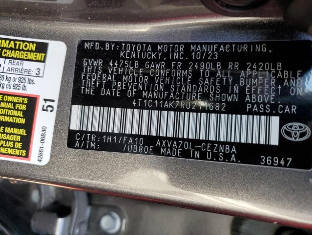 VIN 4T1C11AK7RU211682 2024 TOYOTA CAMRY no.12