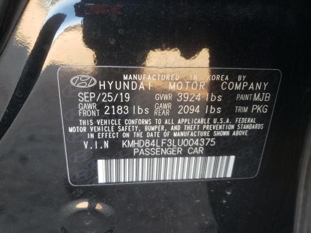 VIN KMHD84LF3LU004375 2020 HYUNDAI ELANTRA no.13