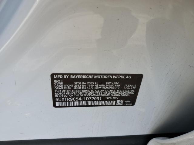 2018 BMW X3 XDRIVE3 - 5UXTR9C54JLD72991