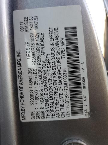 2018 ACURA RDX ADVANC 5J8TB3H70JL003315