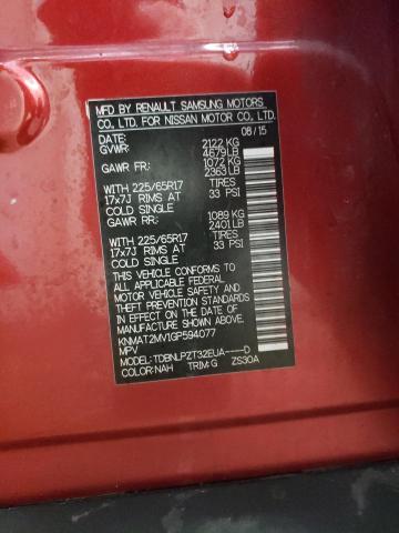 2016 NISSAN ROGUE S - KNMAT2MV1GP594077