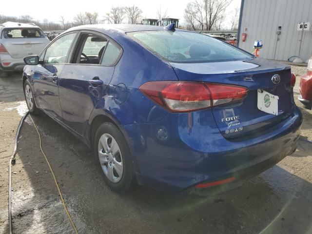 KIA FORTE LX 2017 blue  gas 3KPFL4A78HE102573 photo #3