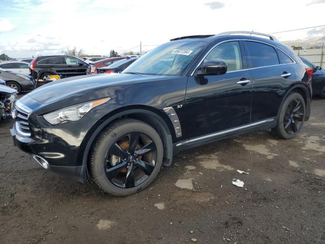 INFINITI QX70 2015 black  gas JN8CS1MW2FM481239 photo #1