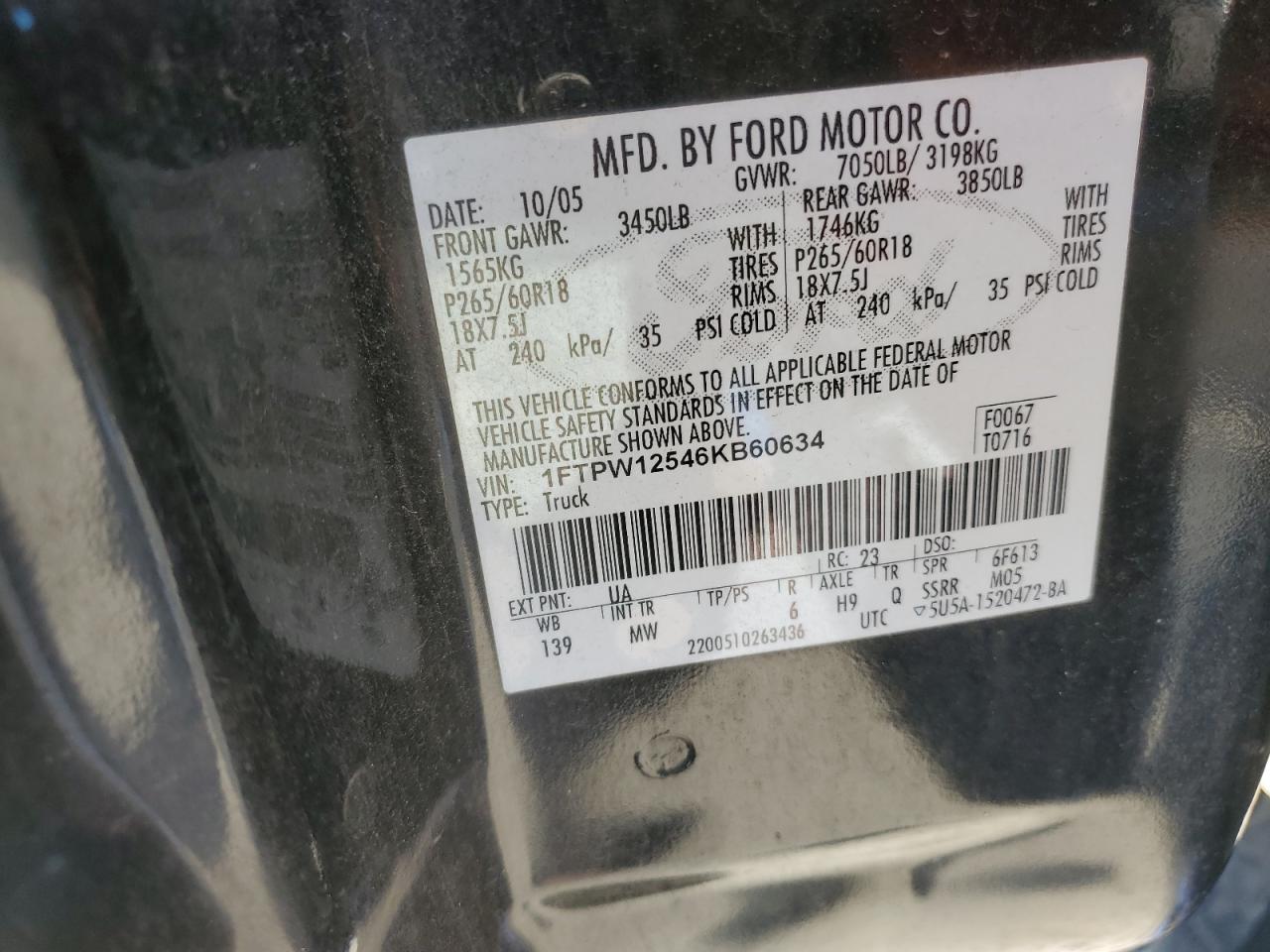 Lot #3025985004 2006 FORD F150 SUPER