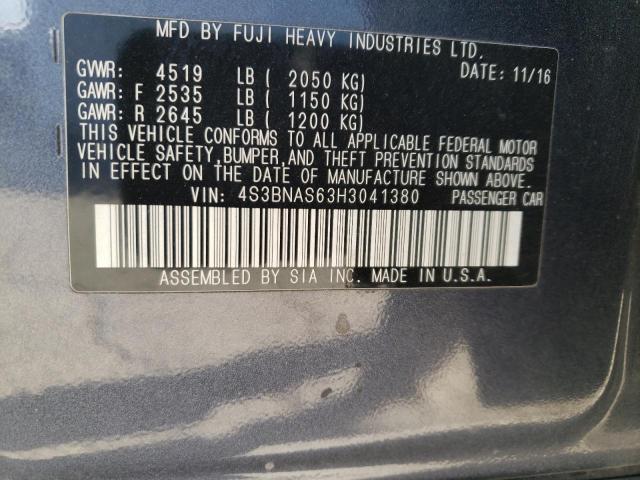 2017 SUBARU LEGACY SPO - 4S3BNAS63H3041380