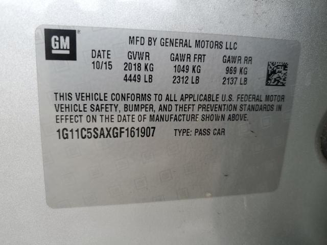 2016 CHEVROLET MALIBU LIM - 1G11C5SAXGF161907