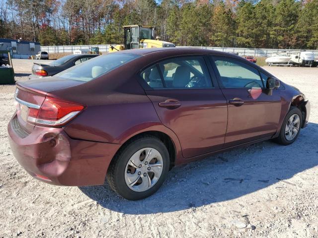 HONDA CIVIC LX 2013 burgundy  gas 2HGFB2F54DH561615 photo #4