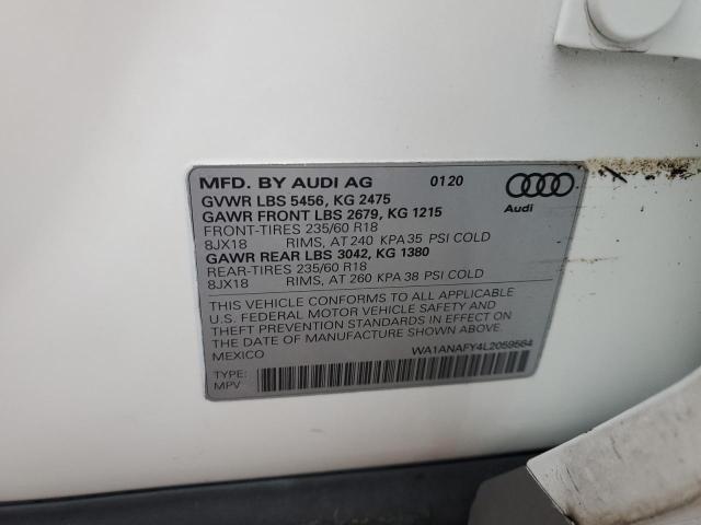 VIN WA1ANAFY4L2059564 2020 AUDI Q5 no.14