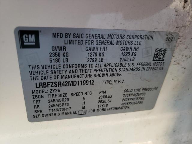 2021 BUICK ENVISION A LRBFZSR42MD119912
