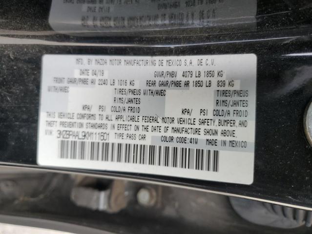 VIN 3MZBPAAL9KM111601 2019 MAZDA 3 no.12